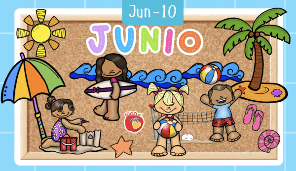 Frisos: Jugando en la playa (Junio)